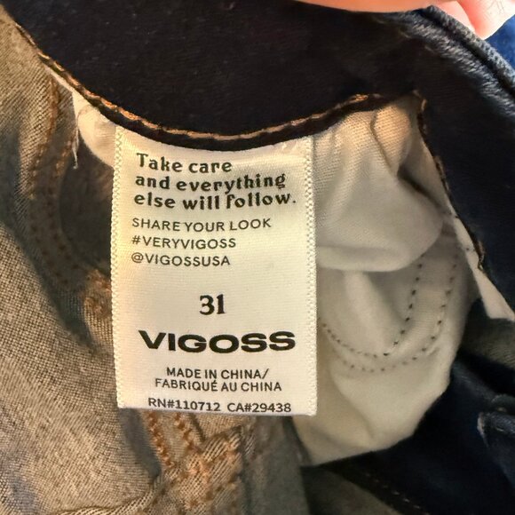 Vigoss Crop Straight Dark Wash Jeans - Picture 4 of 4